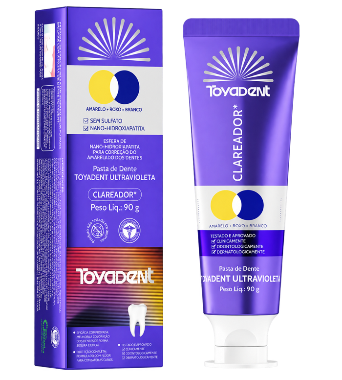 Duas Pastas Toyadent Ultravioleta 90g